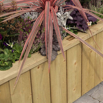 Rowlinson Premium Heritage Rectangular Wooden Planter 100cm - JJ Building Materials