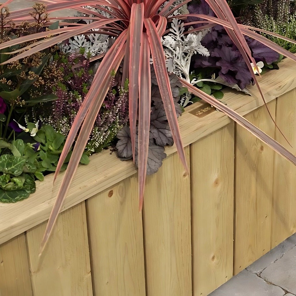 Rowlinson Premium Heritage Rectangular Wooden Planter 100cm - JJ Building Materials