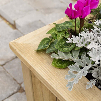 Rowlinson Premium Heritage Rectangular Wooden Planter 100cm - JJ Building Materials