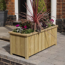Rowlinson Premium Heritage Rectangular Wooden Planter 100cm - JJ Building Materials