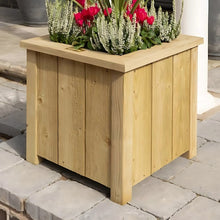 Rowlinson Premium Heritage Square Wooden Planter 40cm