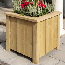 Rowlinson Premium Heritage Square Wooden Planter 40cm - 2 Pack - JJ Building Materials