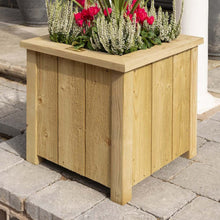 Rowlinson Premium Heritage Square Wooden Planter 40cm - JJ Building Materials