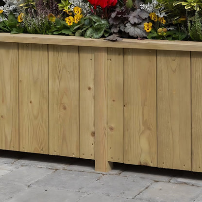 Rowlinson Premium Heritage Trough Wooden Planter 150cm