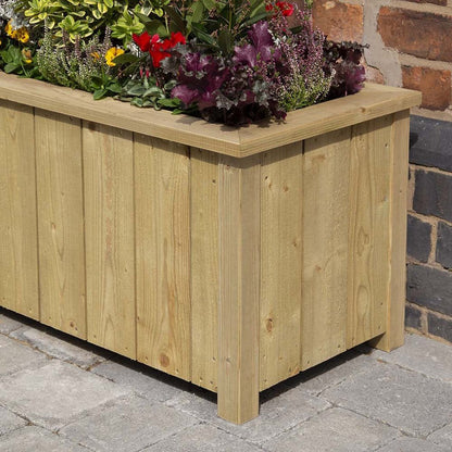 Rowlinson Premium Heritage Trough Wooden Planter 150cm - JJ Building Materials
