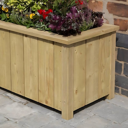 Rowlinson Premium Heritage Trough Wooden Planter 150cm