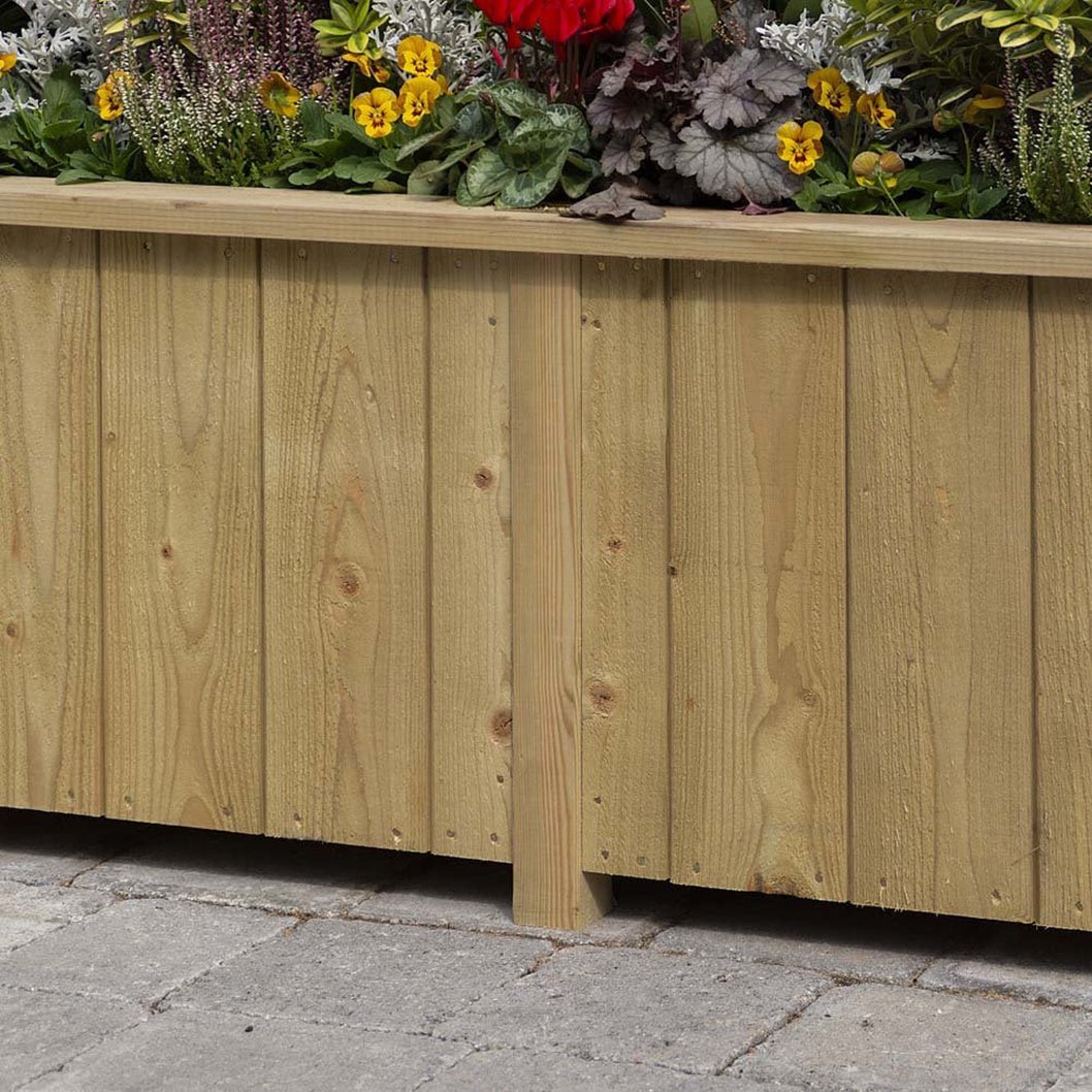 Rowlinson Premium Heritage Trough Wooden Planter 150cm - JJ Building Materials