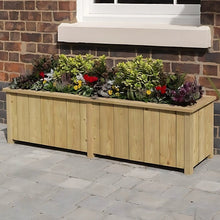 Rowlinson Premium Heritage Trough Wooden Planter 150cm - JJ Building Materials