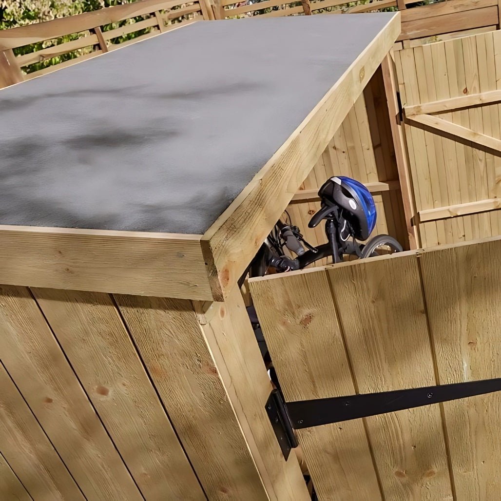Rowlinson Premium Heritage Wallstore Pressure Treated Bike Shed - JJ Building Materials
