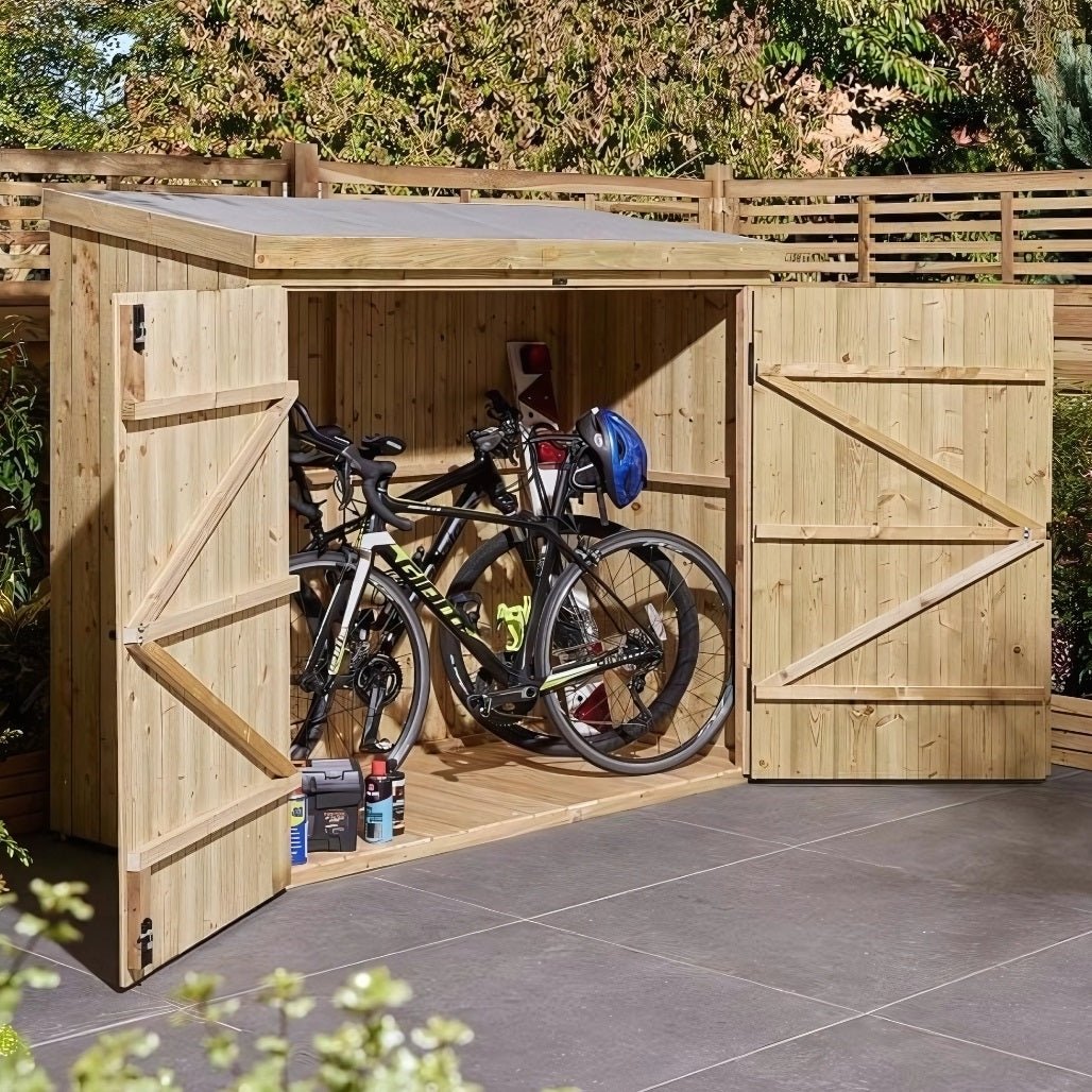 Rowlinson Premium Heritage Wallstore Pressure Treated Bike Shed - JJ Building Materials