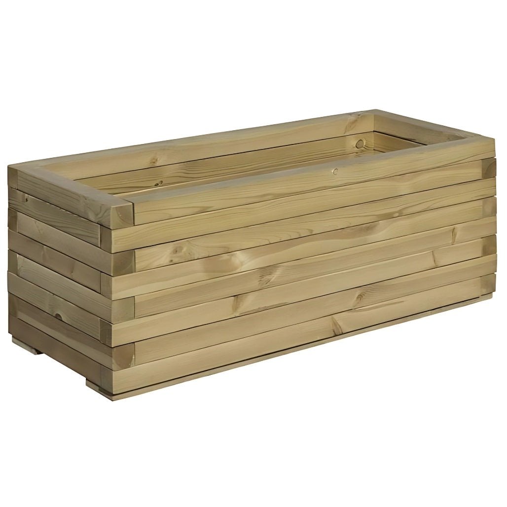 Rowlinson Rectangular Patio Wooden Planter - JJ Building Materials