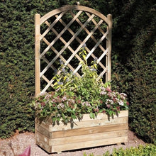 Rowlinson Rectangular Wooden Planter & Lattice - JJ Building Materials