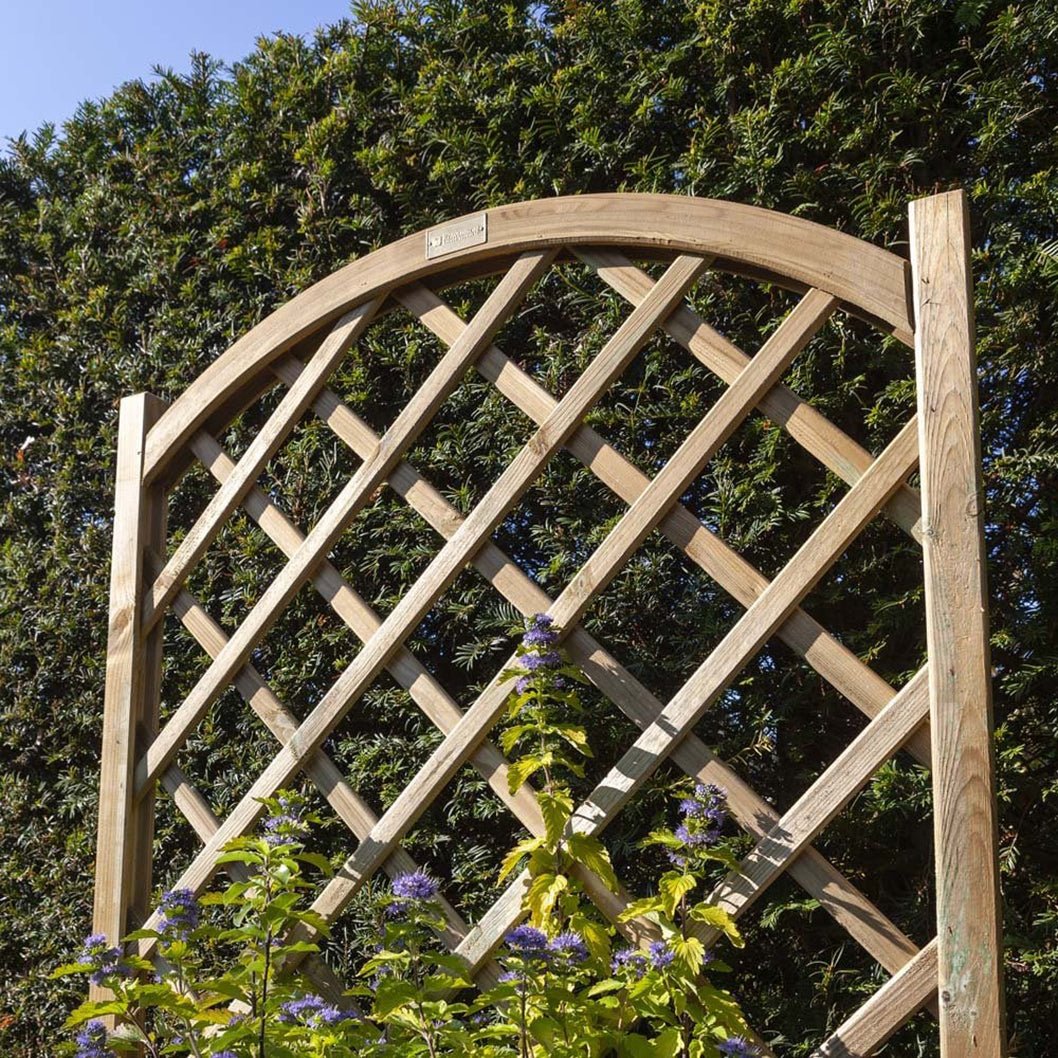 Rowlinson Rectangular Wooden Planter & Lattice - JJ Building Materials