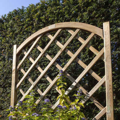 Rowlinson Rectangular Wooden Planter & Lattice - JJ Building Materials