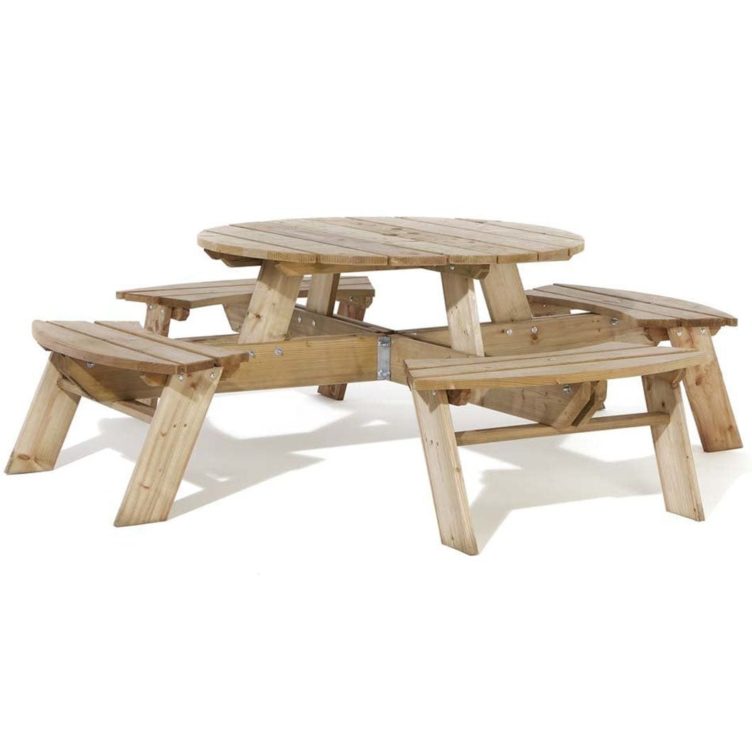 Rowlinson Round Picnic Table - JJ Building Materials