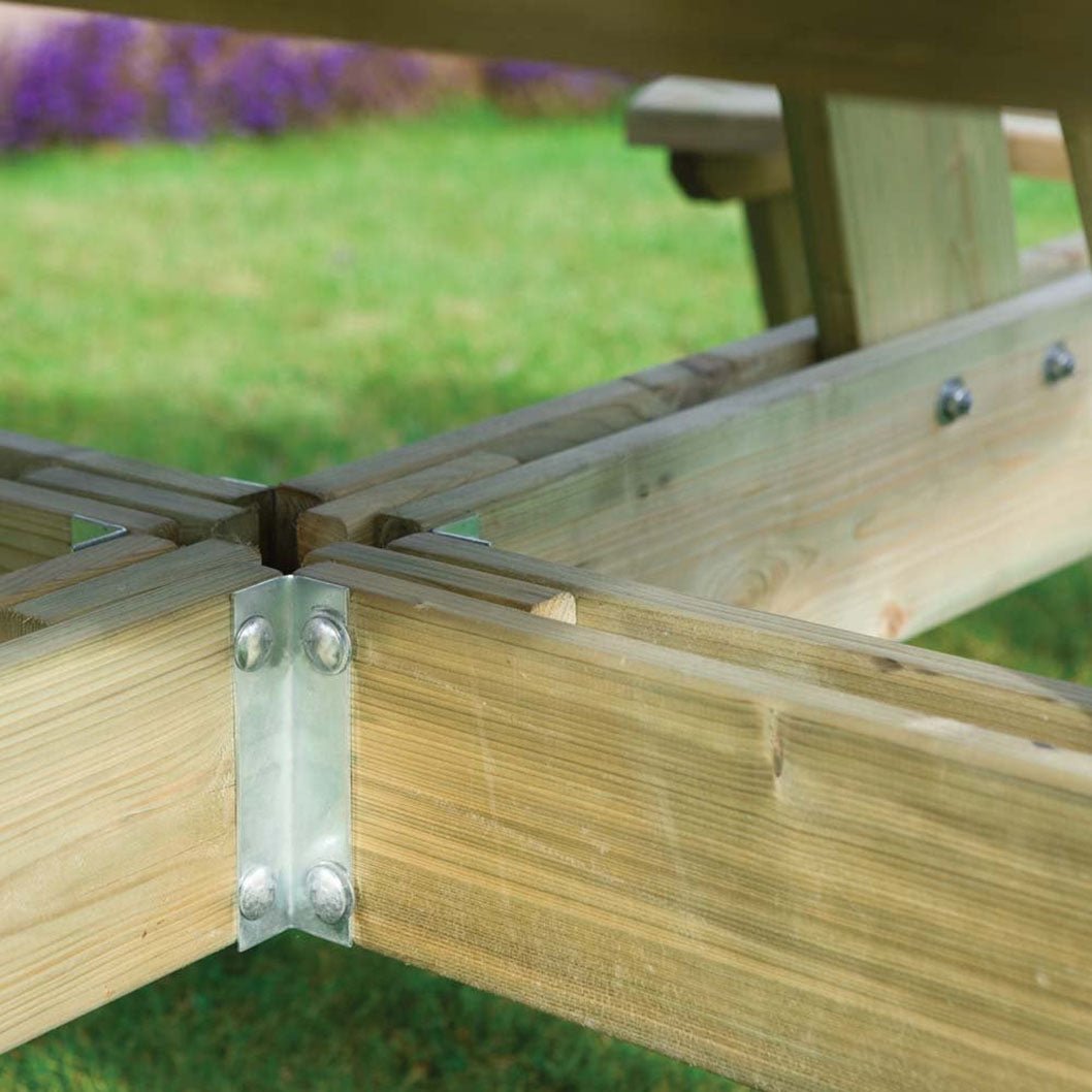 Rowlinson Round Picnic Table - JJ Building Materials