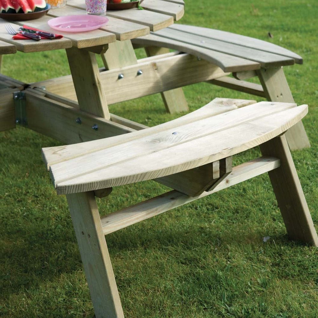 Rowlinson Round Picnic Table - JJ Building Materials