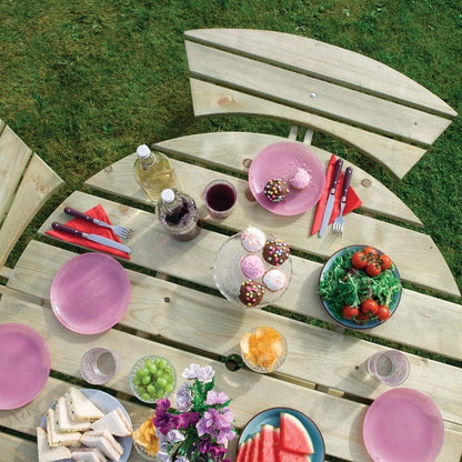 Rowlinson Round Picnic Table - JJ Building Materials