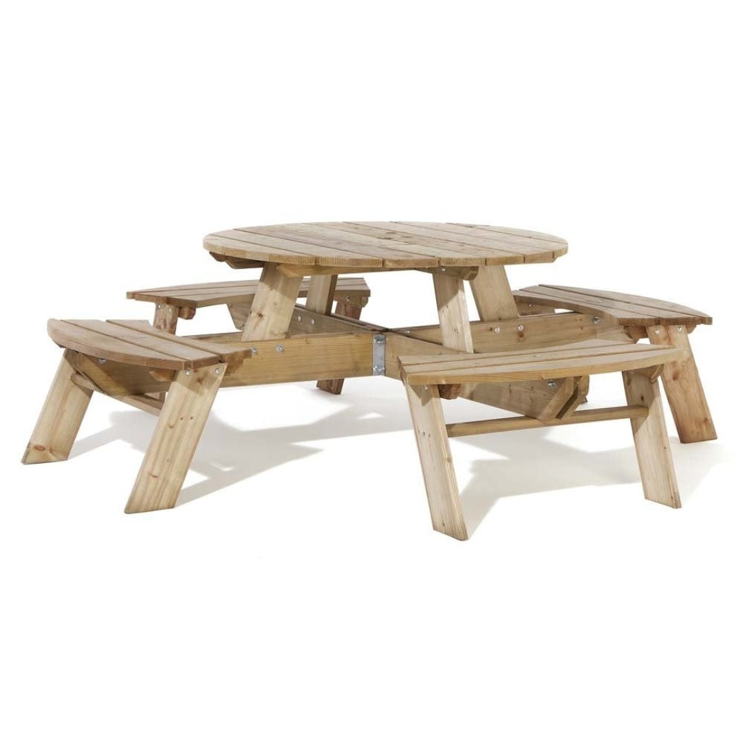 Rowlinson Round Picnic Table - JJ Building Materials