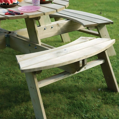 Rowlinson Round Picnic Table - JJ Building Materials