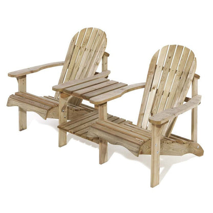 Rowlinson Softwood Adirondack Companion Seat - JJ Building Materials