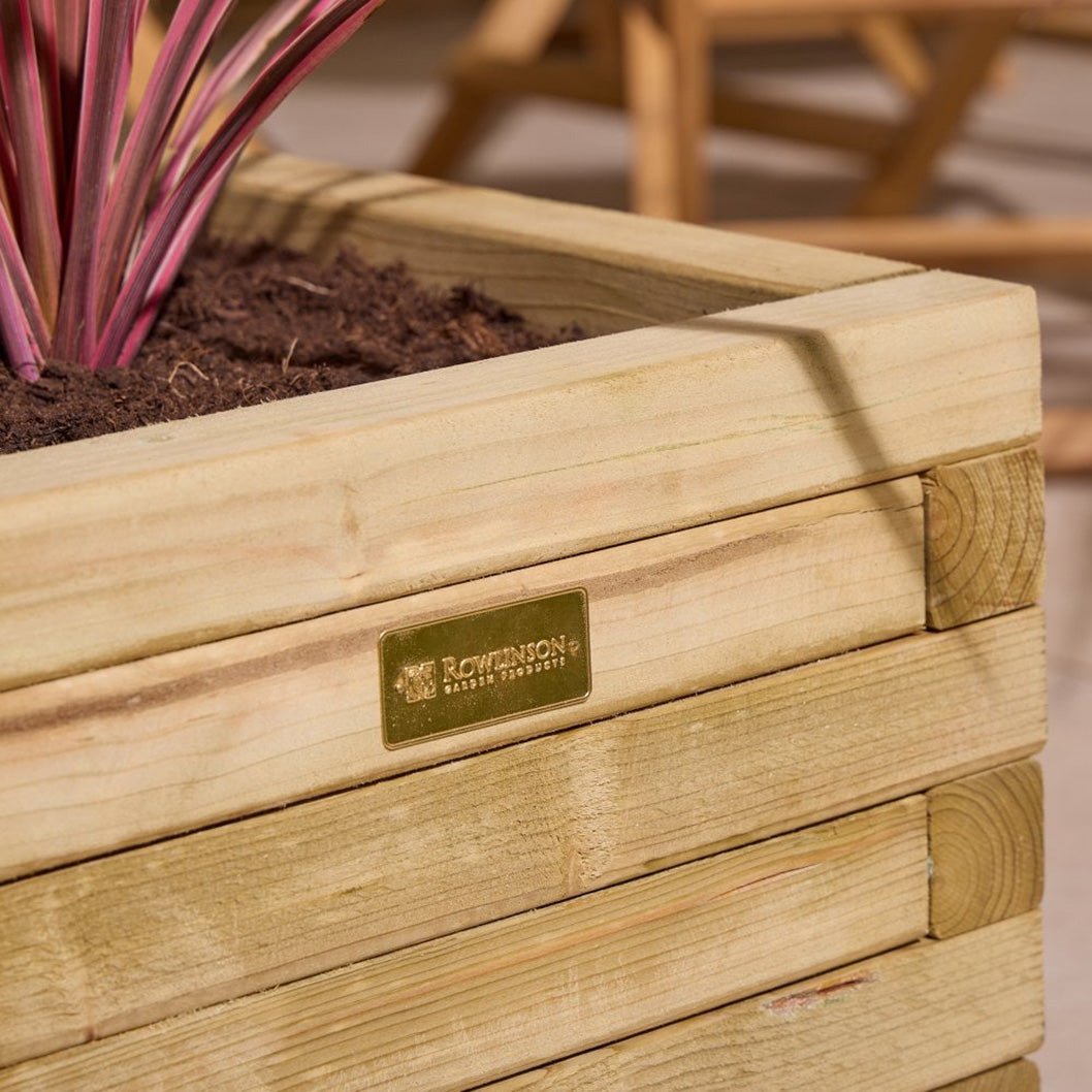 Rowlinson Square Patio Wooden Planter - JJ Building Materials