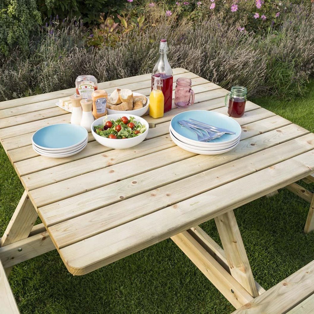Rowlinson Square Picnic Table - JJ Building Materials