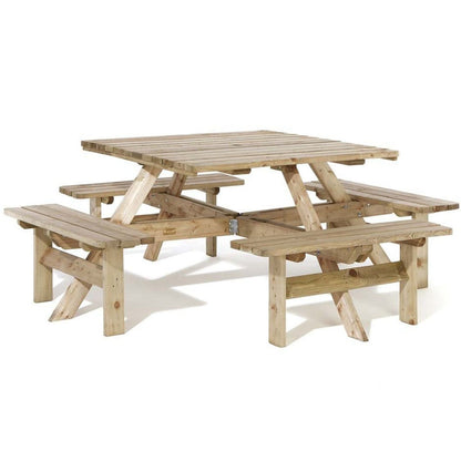 Rowlinson Square Picnic Table - JJ Building Materials