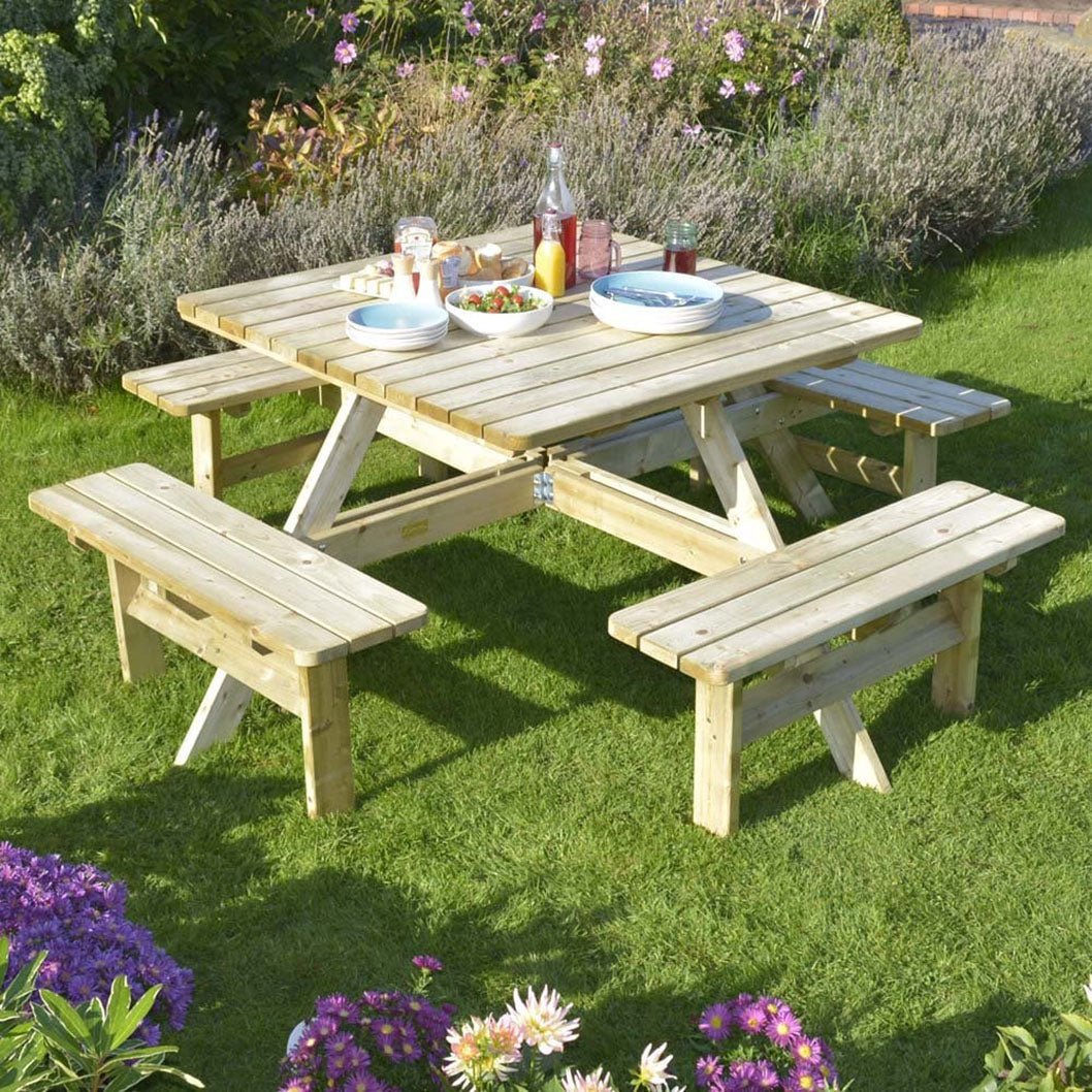Rowlinson Square Picnic Table - JJ Building Materials