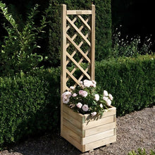 Rowlinson Square Wooden Planter & Lattice - JJ Building Materials