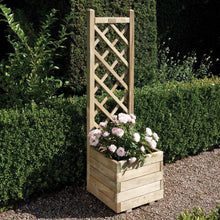 Rowlinson Square Wooden Planter & Lattice - JJ Building Materials