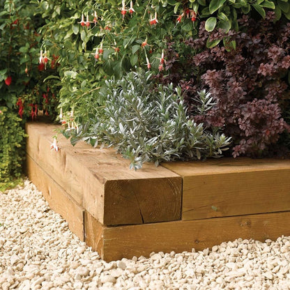 Rowlinson Timber Garden Sleepers - 2 Pack - JJ Building Materials