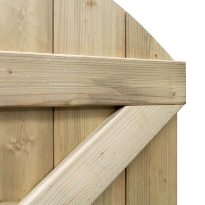 Rowlinson Tongue & Groove Arch Top Wooden Gate - JJ Building Materials