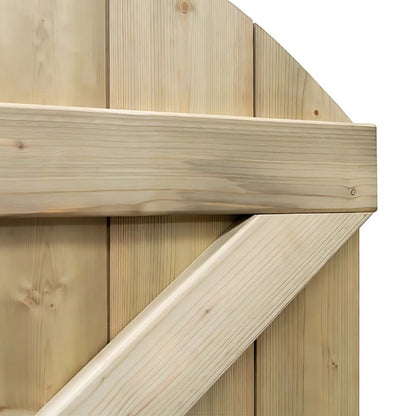 Rowlinson Tongue & Groove Arch Top Wooden Gate - JJ Building Materials