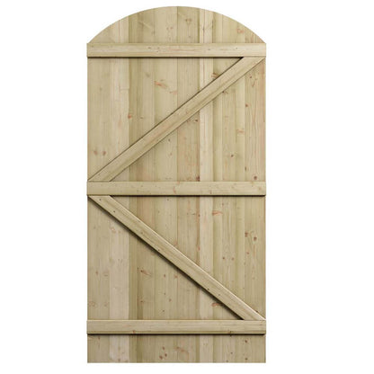 Rowlinson Tongue & Groove Arch Top Wooden Gate - JJ Building Materials