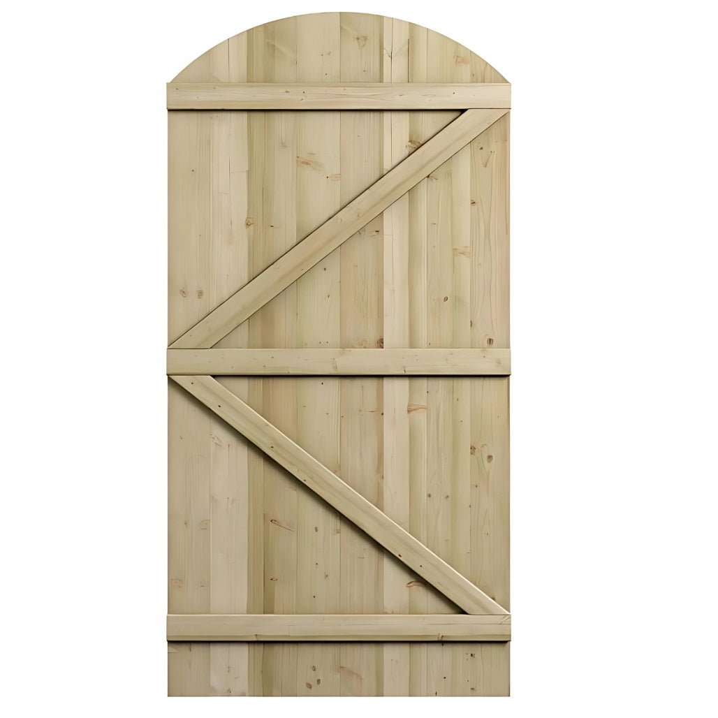 Rowlinson Tongue & Groove Arch Top Wooden Gate - JJ Building Materials