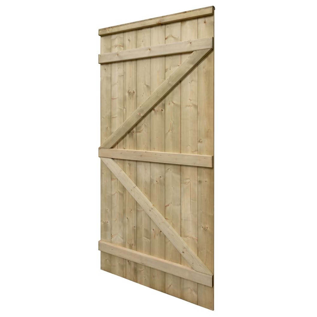 Rowlinson Tongue & Groove Square Top Wooden Gate - JJ Building Materials
