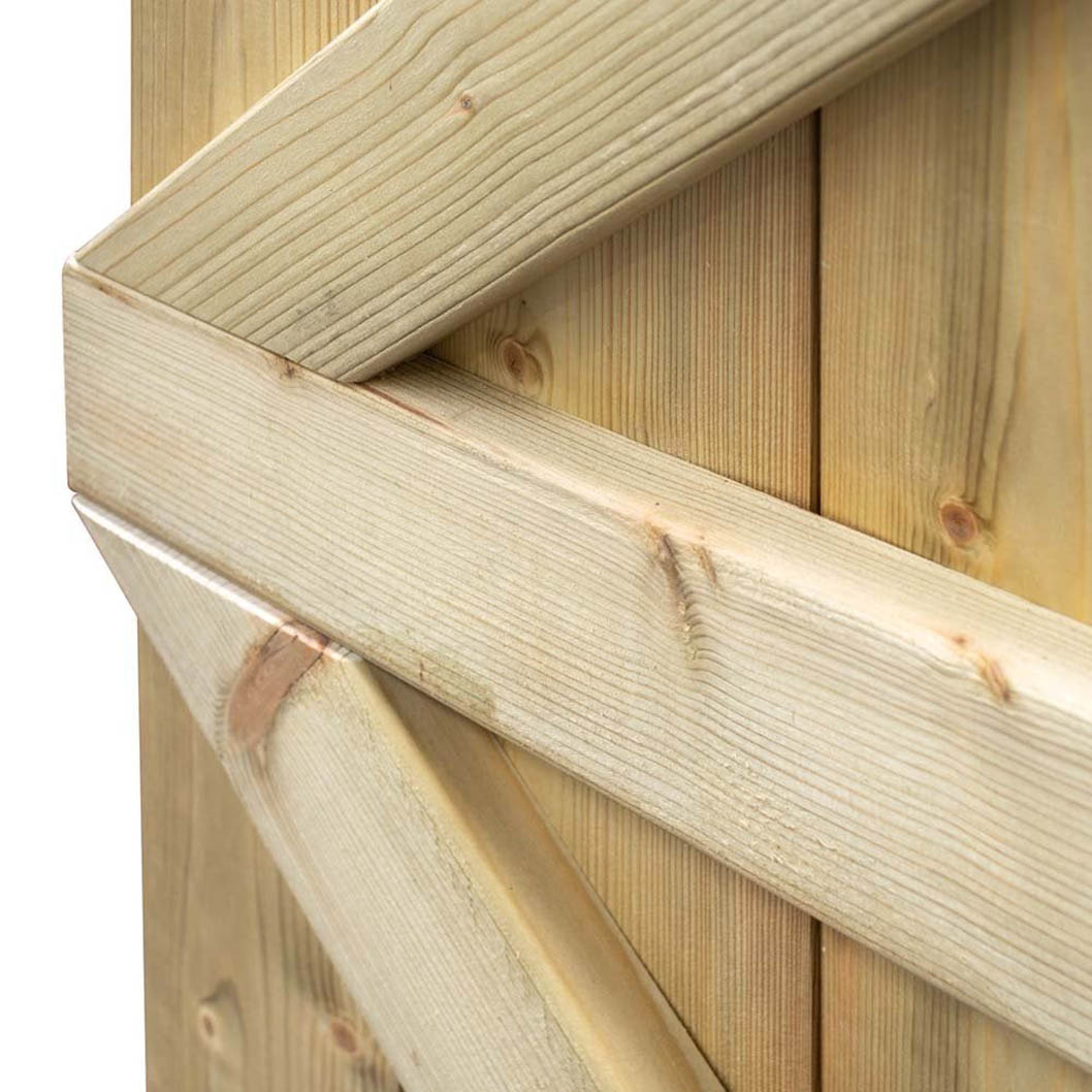 Rowlinson Tongue & Groove Square Top Wooden Gate - JJ Building Materials