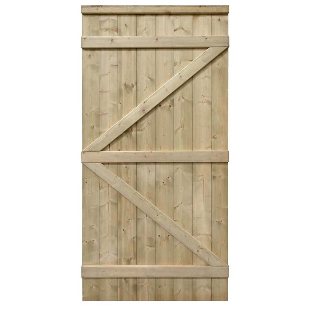 Rowlinson Tongue & Groove Square Top Wooden Gate - JJ Building Materials