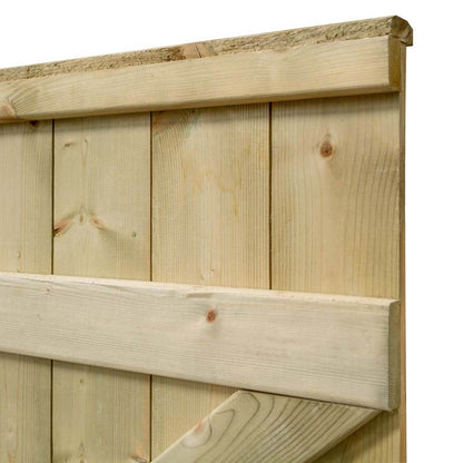 Rowlinson Tongue & Groove Square Top Wooden Gate - JJ Building Materials