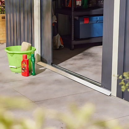 Rowlinson Trentvale 10x12ft Metal Apex Shed Dark Grey - JJ Building Materials