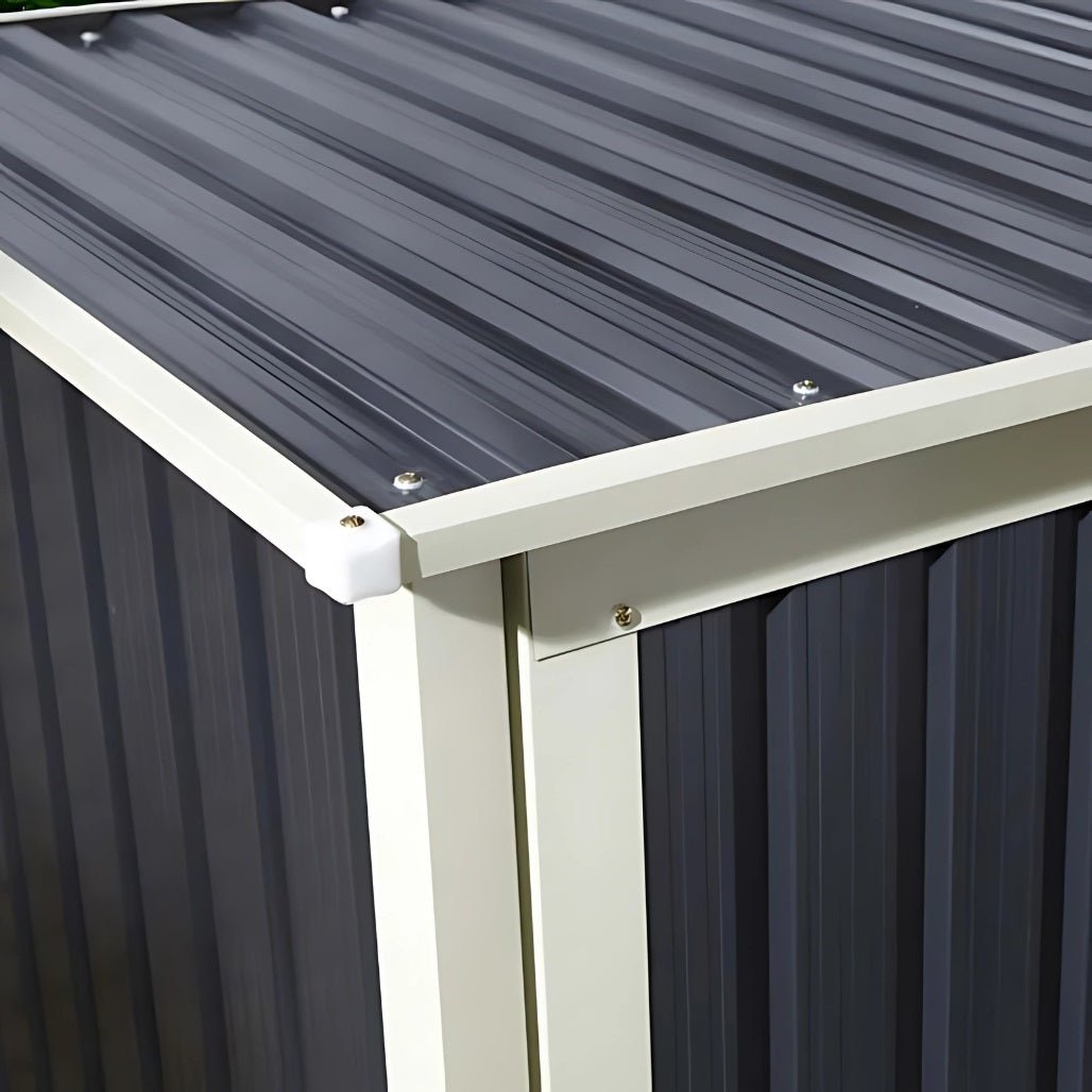 Rowlinson Trentvale 5X3ft Metal Pent Shed Dark Grey - JJ Building Materials