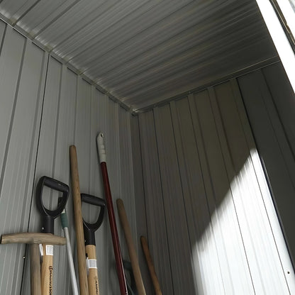 Rowlinson Trentvale 5X3ft Metal Pent Shed Dark Grey