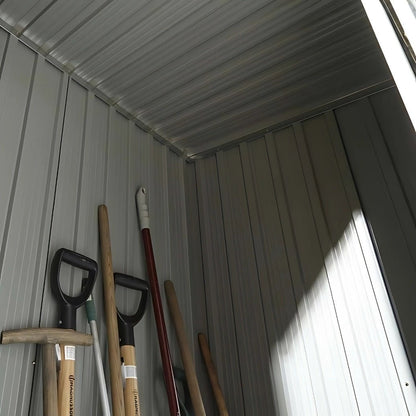 Rowlinson Trentvale 5X3ft Metal Pent Shed Dark Grey - JJ Building Materials
