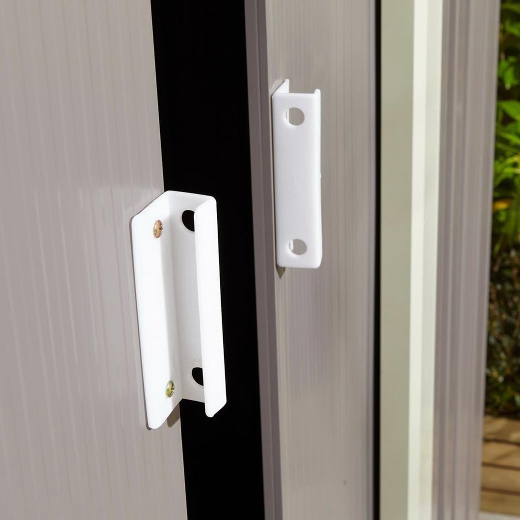 Rowlinson Trentvale 6x4ft Metal Apex Shed Light Grey - JJ Building Materials