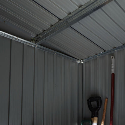 Rowlinson Trentvale 6x4ft Metal Pent Shed Dark Grey - JJ Building Materials