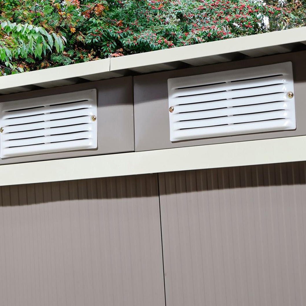Rowlinson Trentvale 6x4ft Metal Pent Shed Light Grey - JJ Building Materials