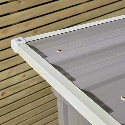 Rowlinson Trentvale 6x4ft Metal Pent Shed Light Grey - JJ Building Materials