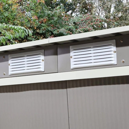 Rowlinson Trentvale 6x4ft Metal Pent Shed Light Grey - JJ Building Materials