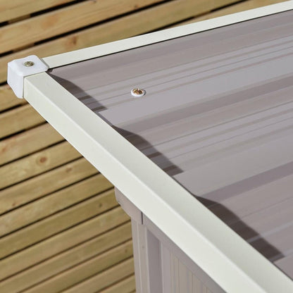 Rowlinson Trentvale 6x4ft Metal Pent Shed Light Grey - JJ Building Materials